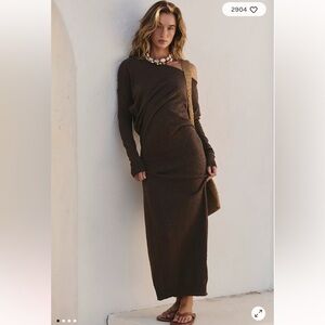free people hollis sweater midi dress NWOT